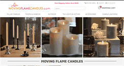 Desktop Screenshot of movingflamecandles.com